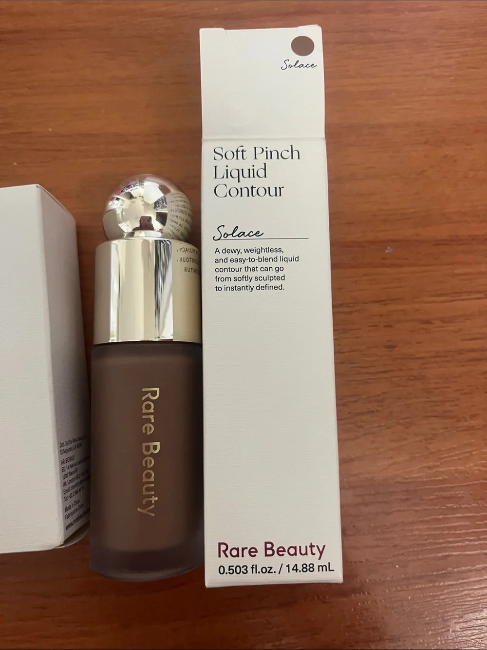 Rare Beauty Soft Pinch Liquid Contour in Solace + 2 Powder Puffs